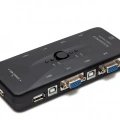 Vga Usb Kvm Swıtch 4 In 1 Out + 4 Port Usb Console - Sıyah HD230