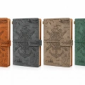 Vintage Dümen Ve Çapa Desenli Deri Defter