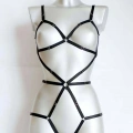 Vücudu Seksi Gösteren Lastik Harness - 371