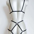 Vücudu Seksi Gösteren Lastik Harness - 371