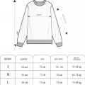 Yıldırım Baskılı Bisiklet Yaka SweatShirt - Beyaz