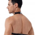 Zincirli Erkek  Göğüs Deri Harness - m96