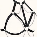 Zincirli Lastik Göğüs Harness - 818