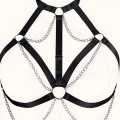 Zincirli Lastik Göğüs Harness - 818