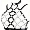 Zincirli Seksi Lastik Göğüs Harness - 926