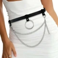 Zincirli Şık Deri Bel Harness - 923