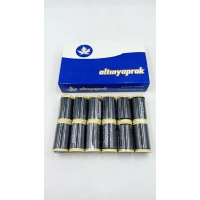12 Parça Siyah 100 Mt Dikiş İplik