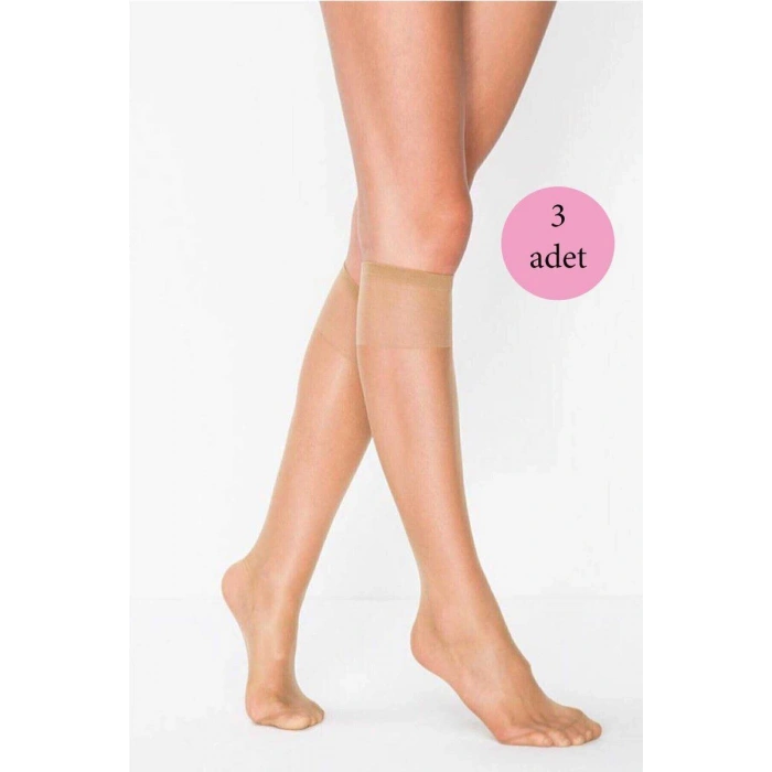 3 Adet Süper Ince 15 Den Mat Pantolon Çorabı Bronz  Penti