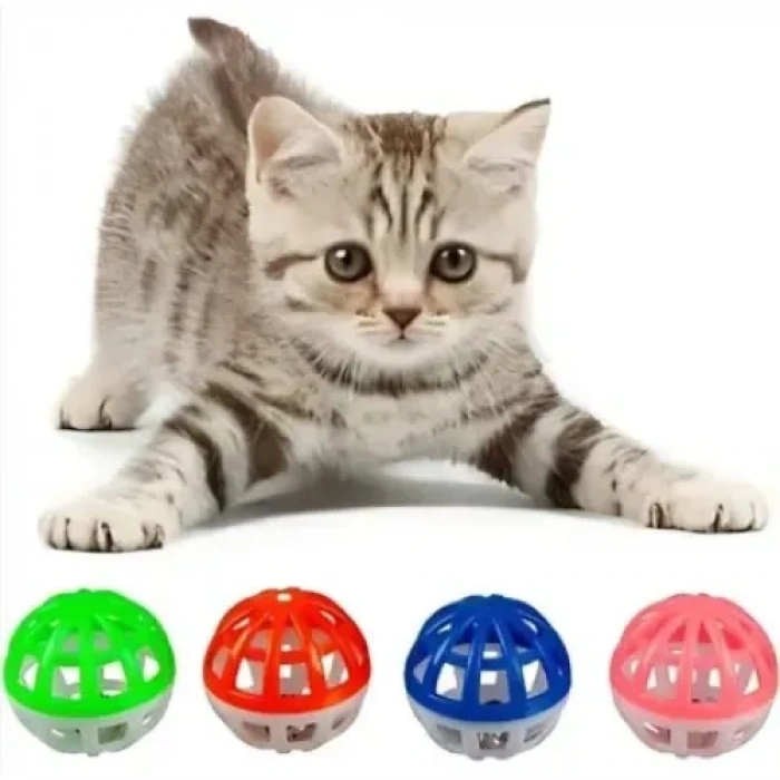 4lü Çıngıraklı Top Kedi Oyuncağı
