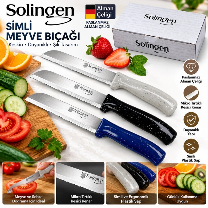 60 ADET SİMLİ MEYVE BIÇAK (4887)