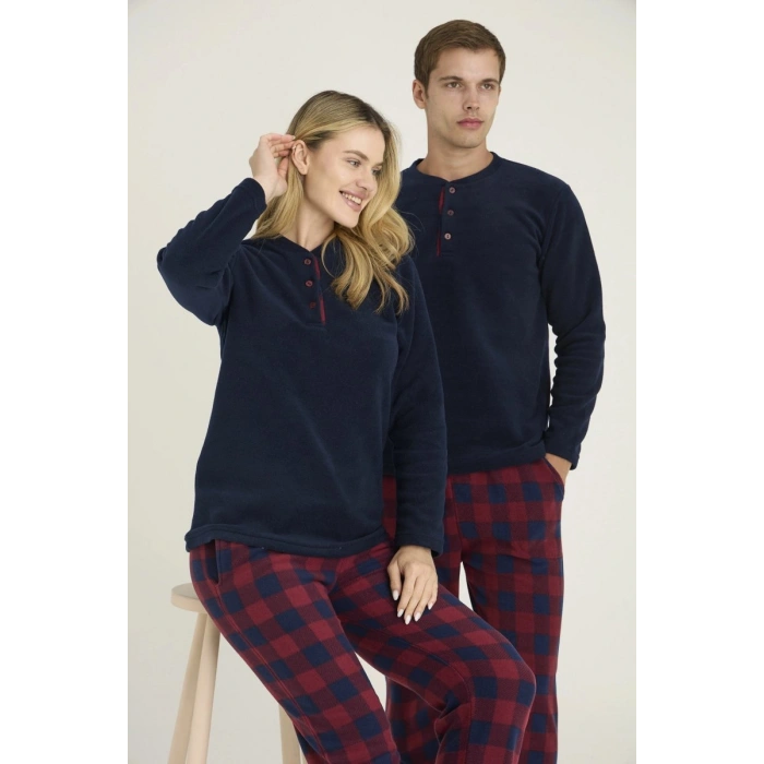 7304-k Kadın Midi Yaka Pijama Takım