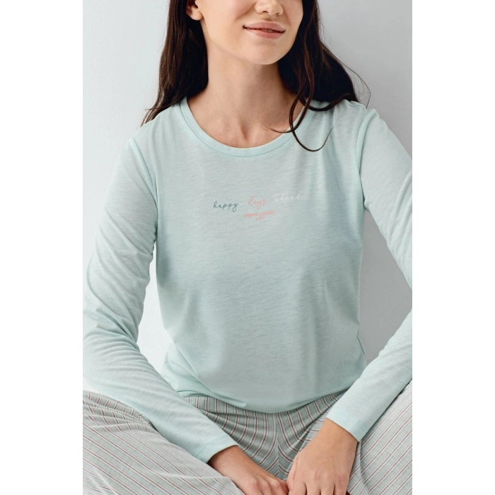 9050-s Kadın Uzun Kol Pijama Takım