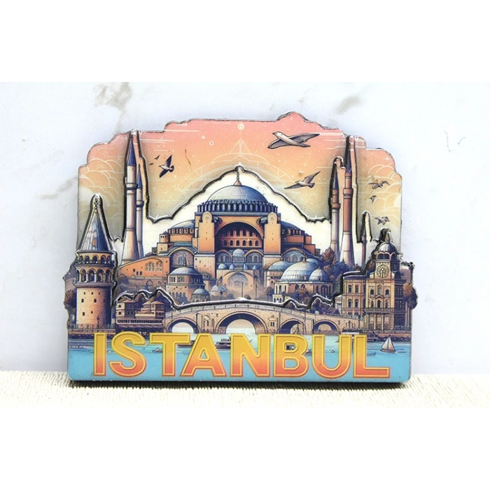 Ahşap İstanbul Temalı Magnet