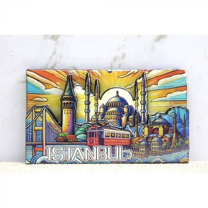 Ahşap İstanbul Temalı Magnet
