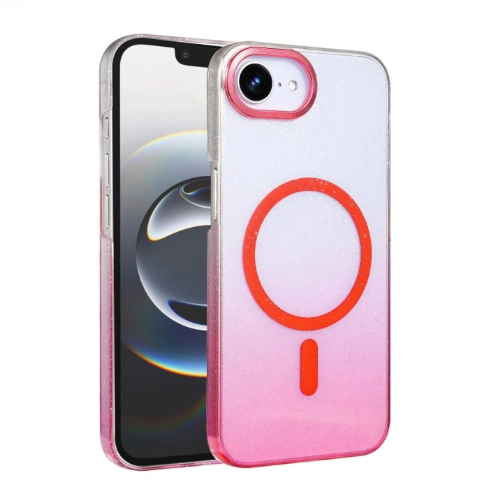 Apple İphone 16e Glossy Magsafe Kapak - Pembe