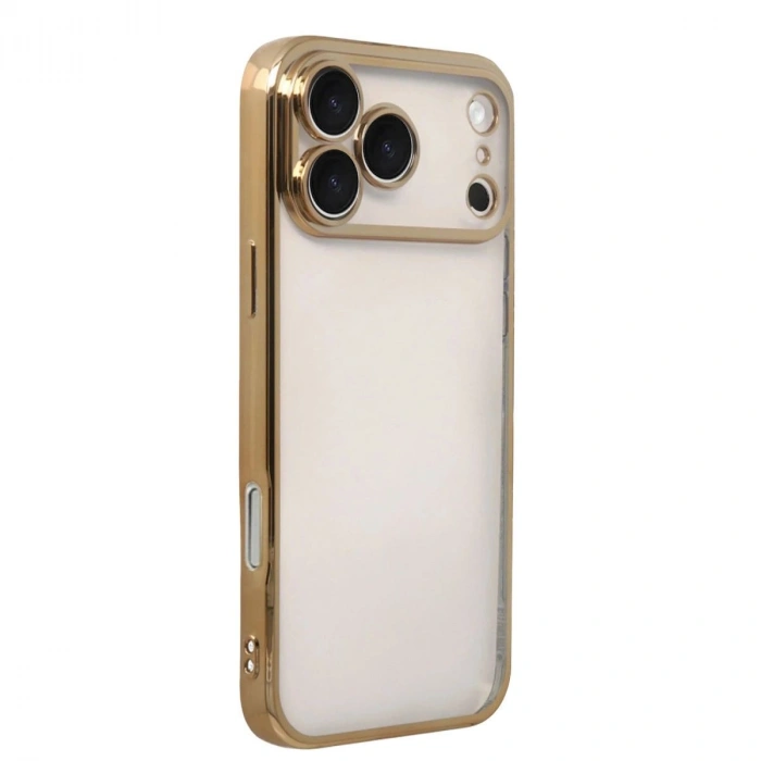 Apple İphone 17 Pro Max Razer Lensli Silikon - Gold