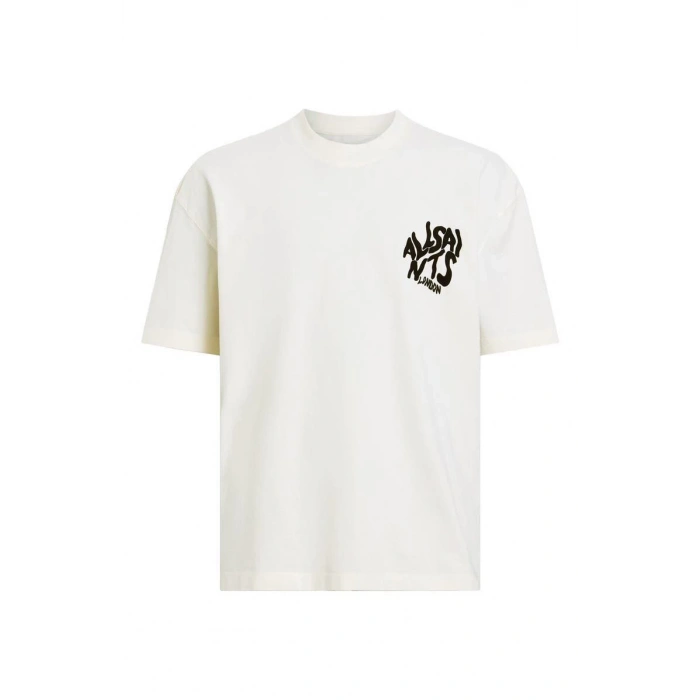 Baskılı Oversize T-shirt - Beyaz -