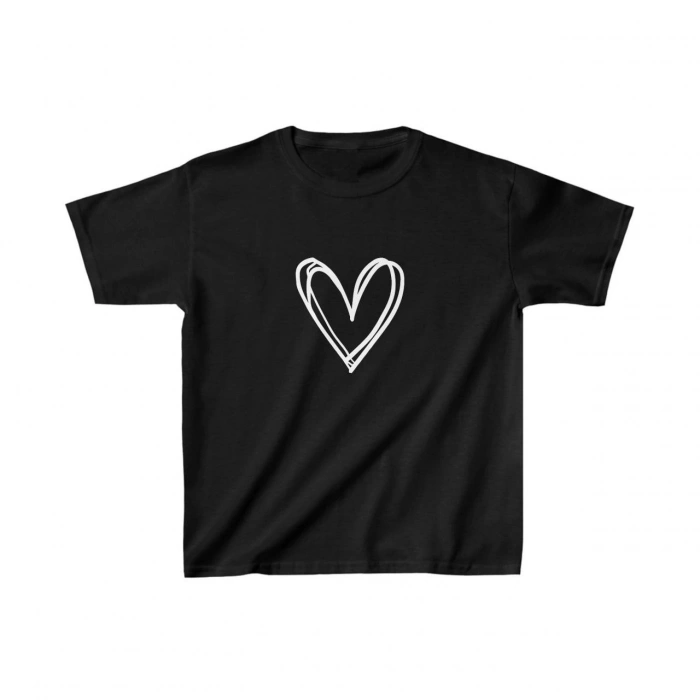 Baskılı T-Shirt - Siyah -