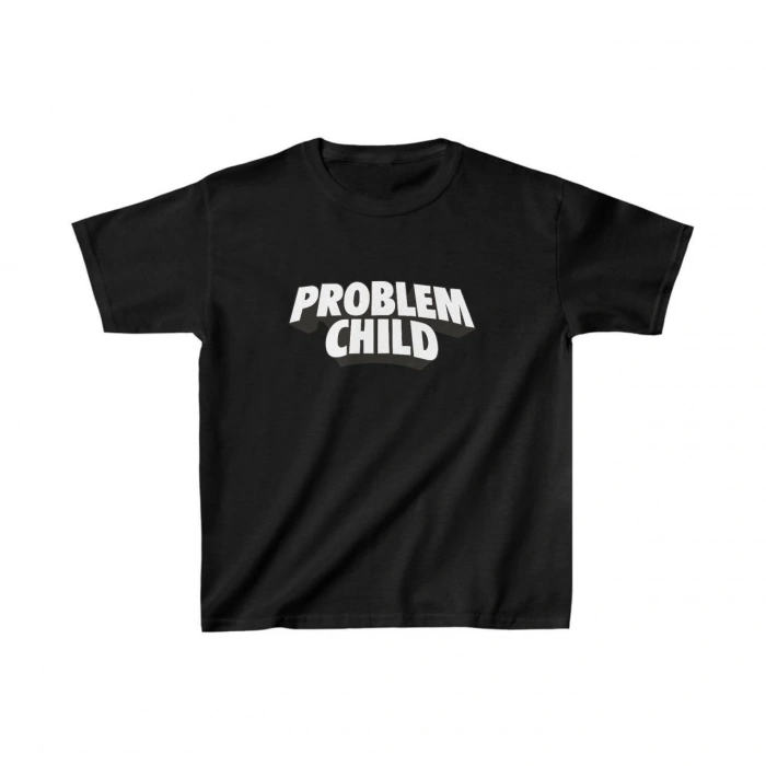 Baskılı T-Shirt - Siyah -