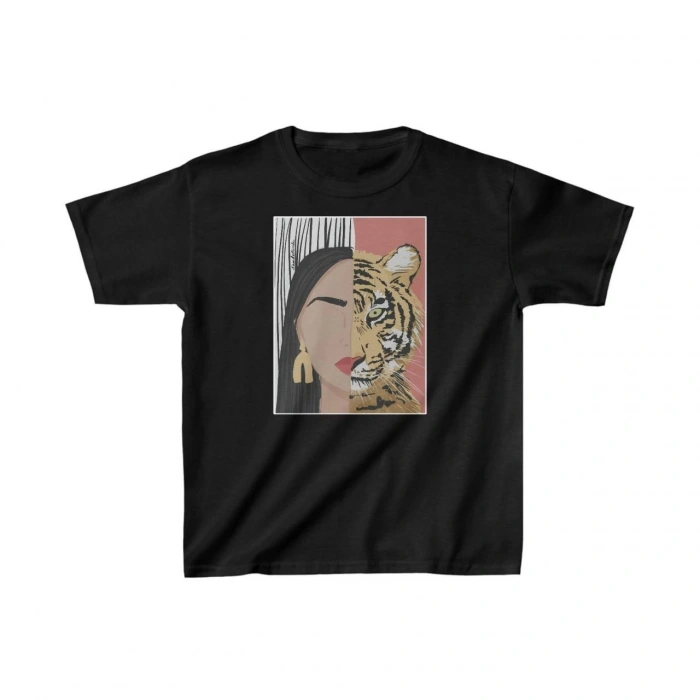 Baskılı T-Shirt - Siyah -