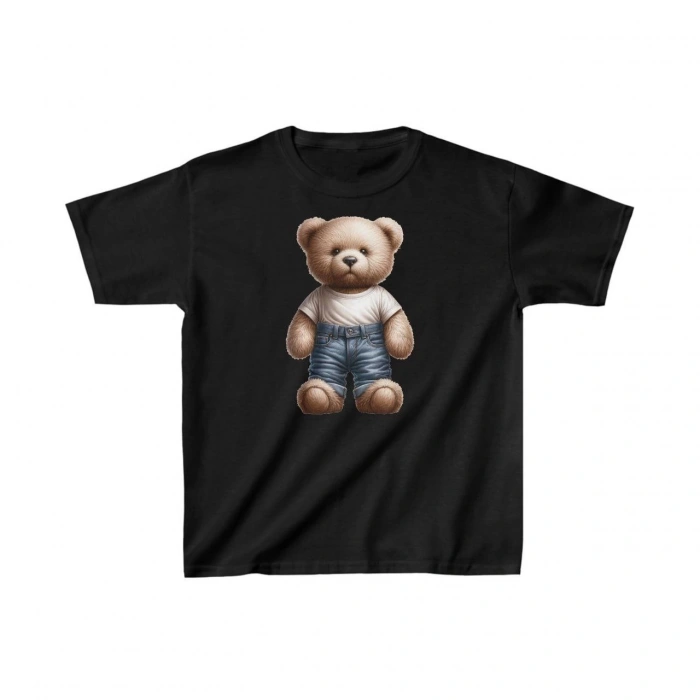 Baskılı T-Shirt - Siyah -