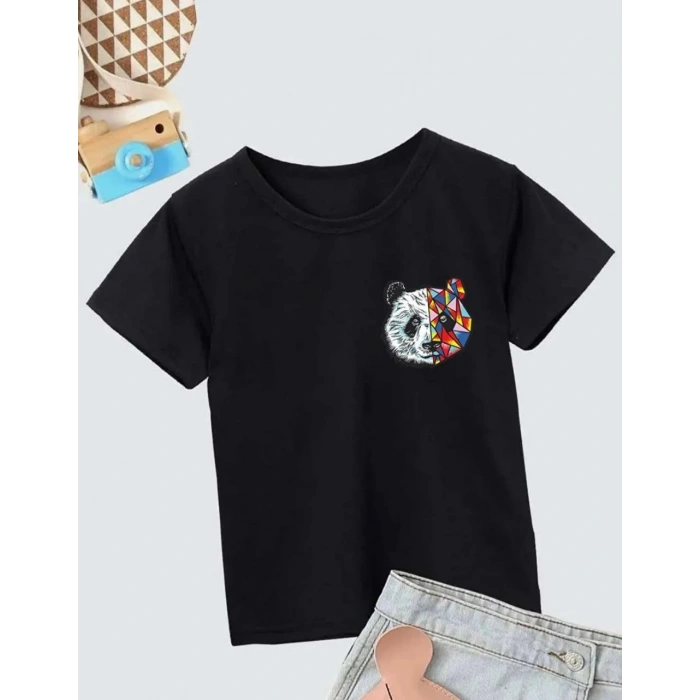 Baskılı T-Shirt - Siyah -
