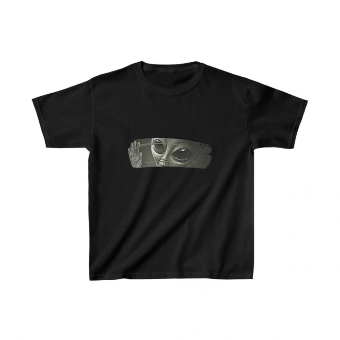 Baskılı T-Shirt - Siyah -