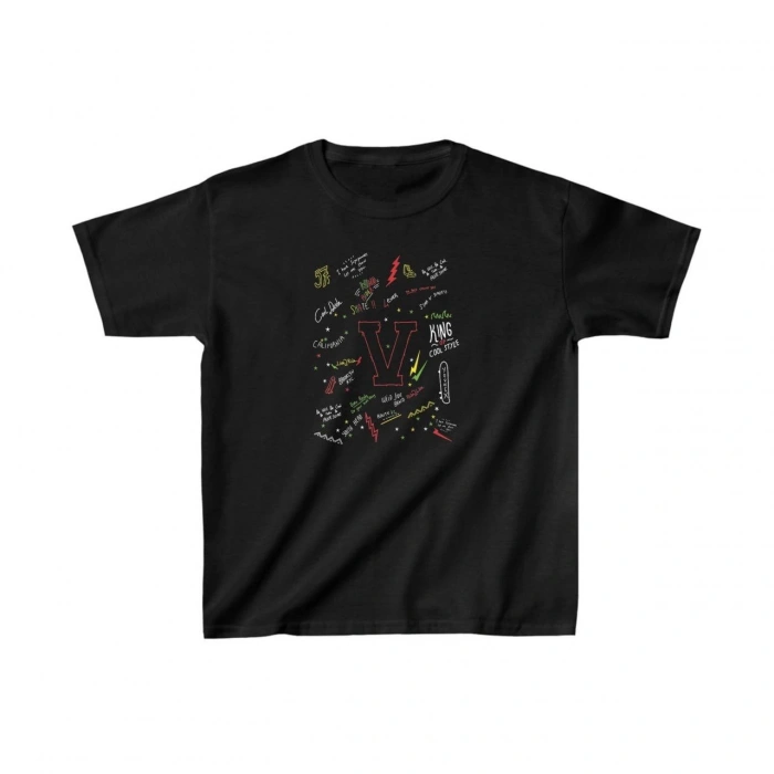Baskılı T-Shirt - Siyah -