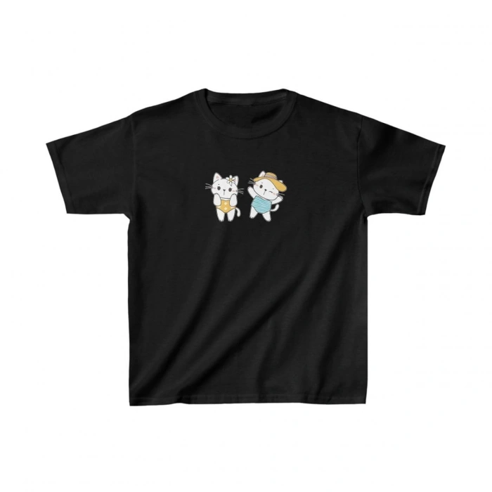 Baskılı T-Shirt - Siyah -