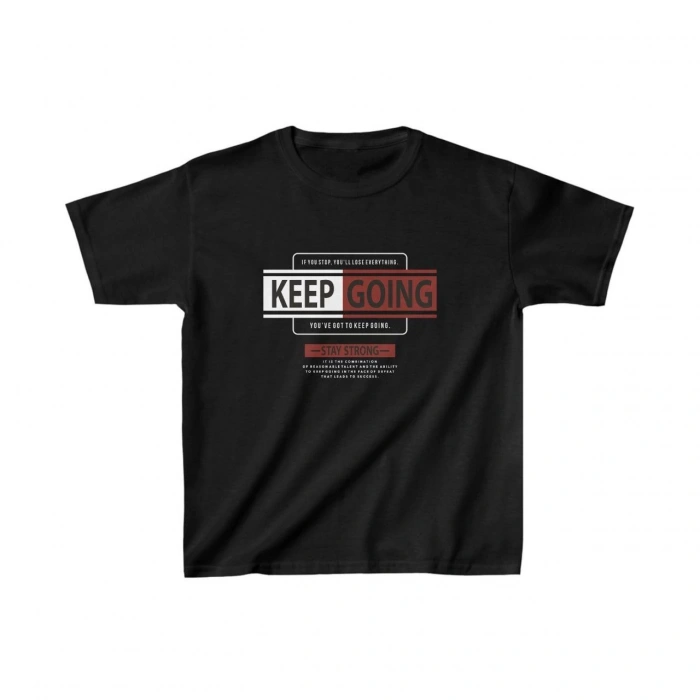 Baskılı T-Shirt - Siyah -