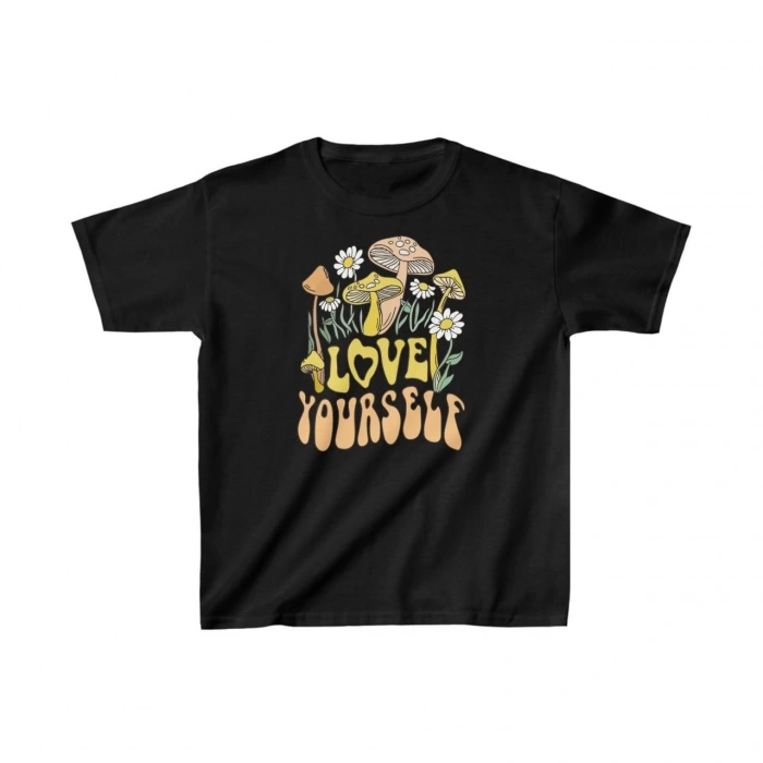 Baskılı T-Shirt - Siyah -