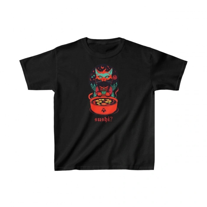 Baskılı T-Shirt - Siyah -