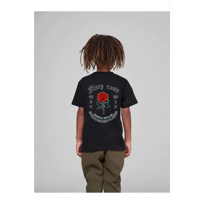 Baskılı T-Shirt - Siyah -