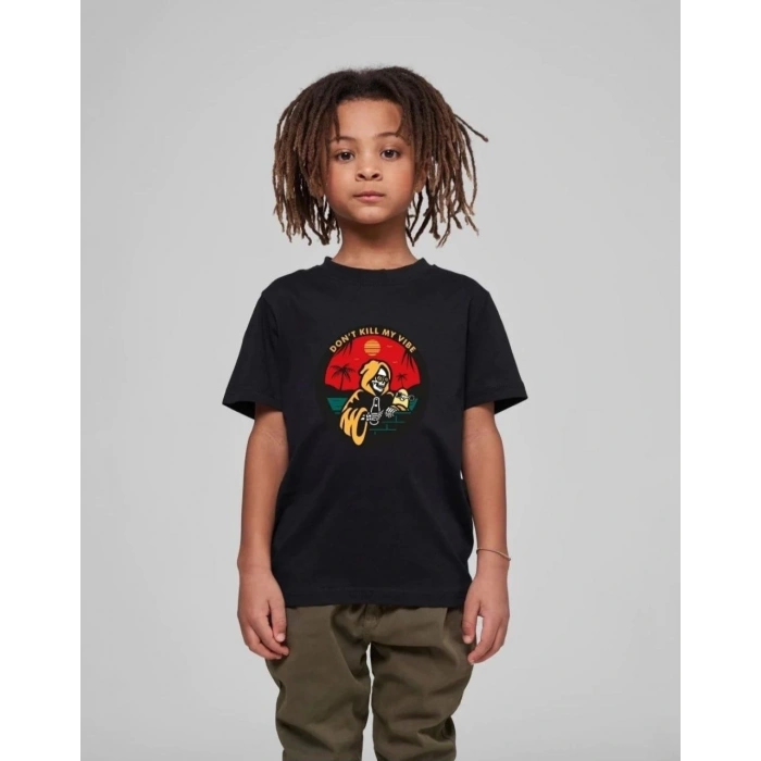 Baskılı T-Shirt - Siyah -