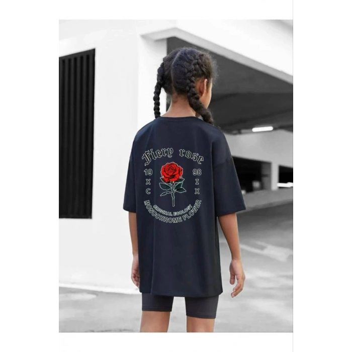 Baskılı T-Shirt - Siyah -
