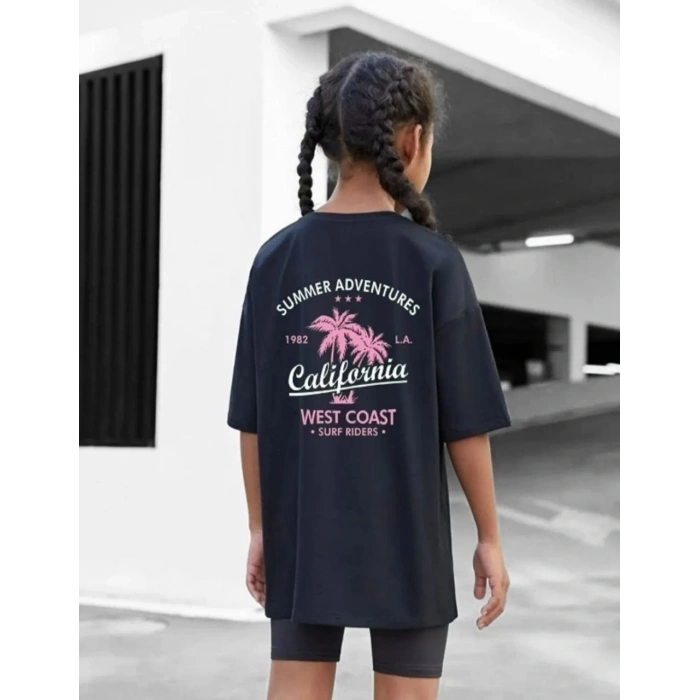 Baskılı T-Shirt - Siyah -