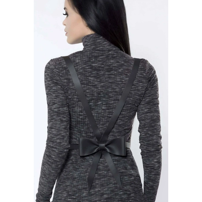 Beli Kurdeleli Şık Deri Harness - 177