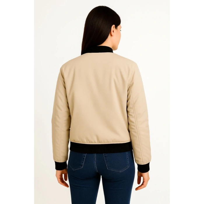 Bomber Mont Ceket - bej -