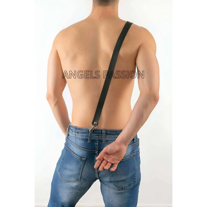 Çapraz Erkek  Deri Pantolon Harness - Çapraz Bağlanan Deri Erkek  Harness - m30