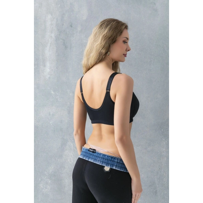 Çıtçıtlı Toparlayıcı Minimizer Sütyen Siyah
