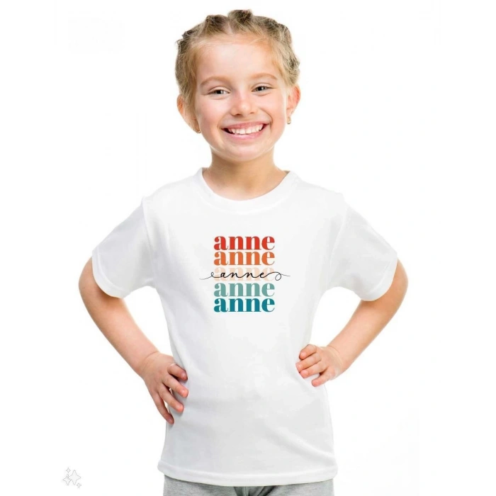 Çocuk Baskılı T-Shirt - Beyaz