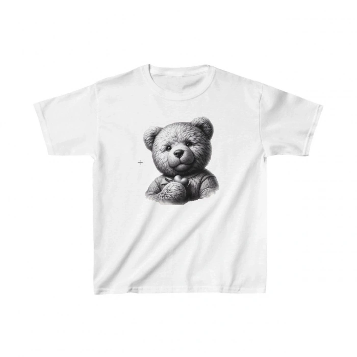 Çocuk Baskılı T-Shirt - Beyaz