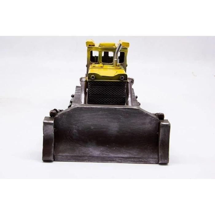 Dekoratif Metal Buldozer Biblo