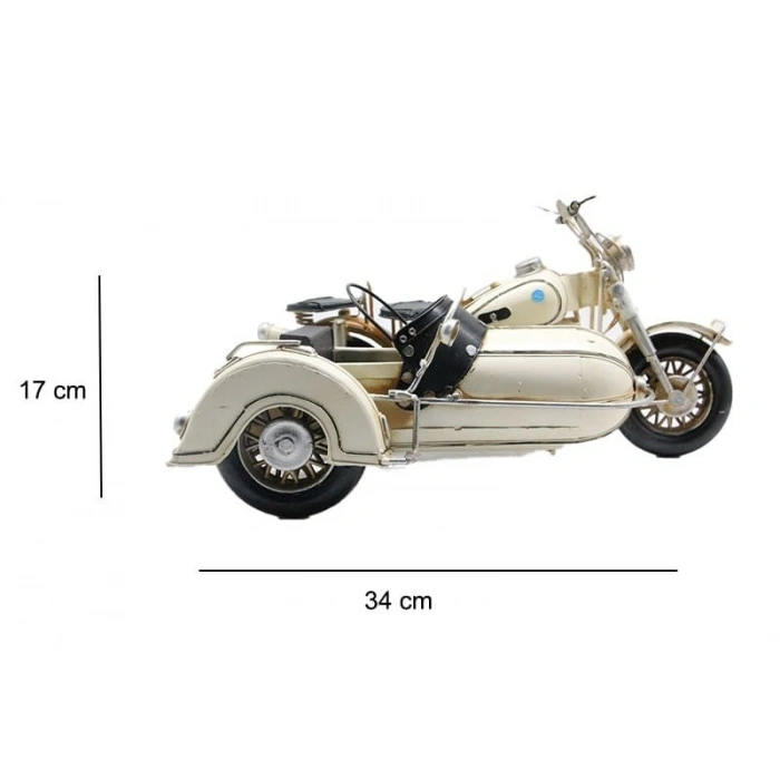 Dekoratif Metal Sepetli Motor