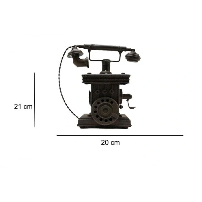 Dekoratif Metal Telefon