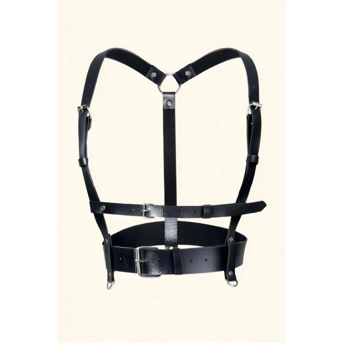 Deri Göğüs Harness Ve Choker-tasma Takım - 959