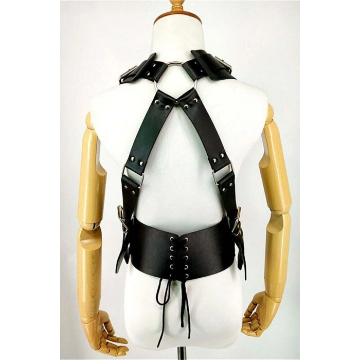 Deri Harness, Şık Deri Kadın Kemer - 1419