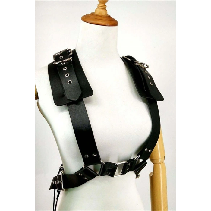 Deri Harness, Şık Deri Kadın Kemer - 1419