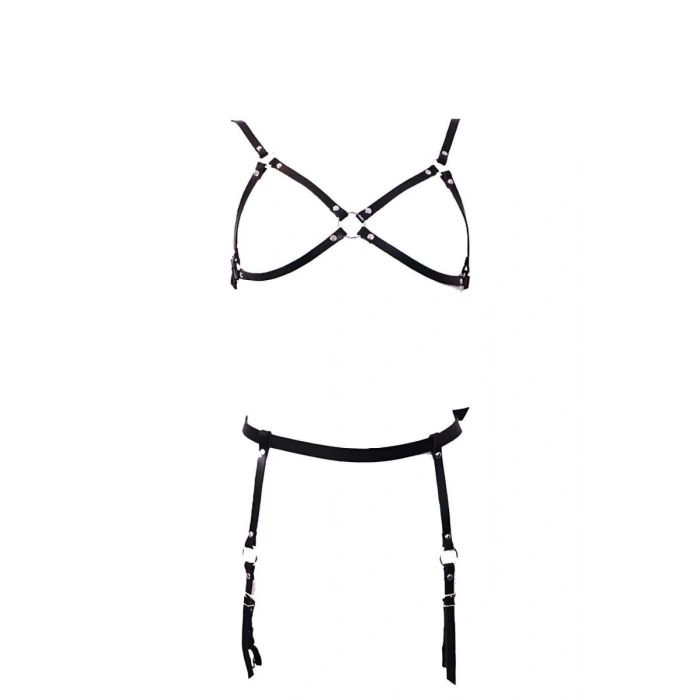 Deri Jartiyer Takım Harness - 228