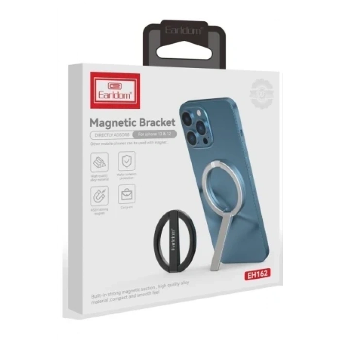 Earldom EH162 Magsafe Ring Holder - Siyah